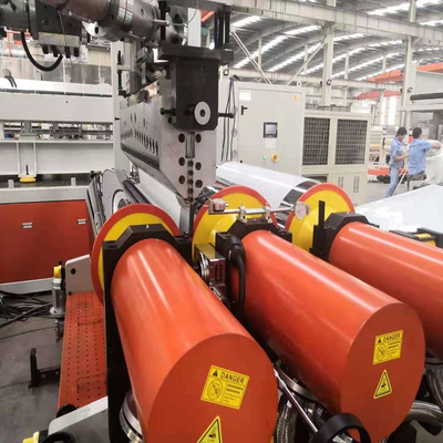 ซื้อ ผนังประตู แผ่น ASA โปรไฟล์ Pvc เครื่องผลักออกสาย 350kg / H online manufacture