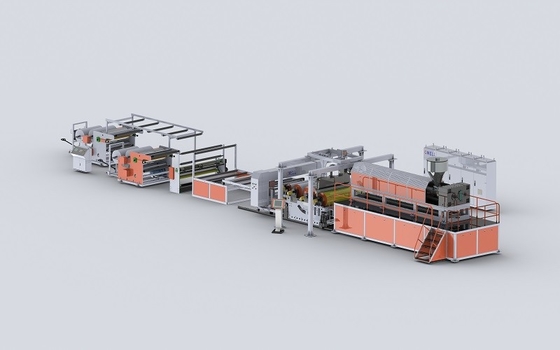 ซื้อ เครื่องผลิตฟิล์มเหล็กสามชั้น TPU Single Screw Extruder online manufacture