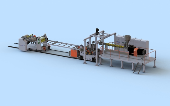 ซื้อ เครื่องผลิตแผ่น PLA ที่กําหนดเอง PLA Thermoforming สามชั้นแผ่น extrusion Line online manufacture