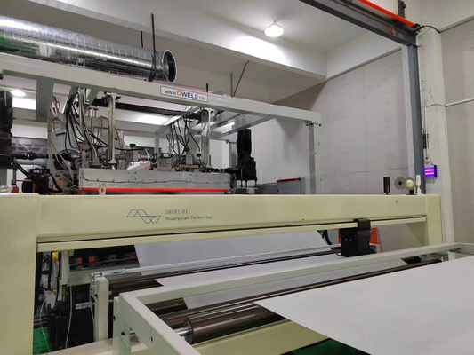 ซื้อ GWELL EVA/POE/EPE 3-layer Co-Extrusion Solar Film Production Line ความเร็วเส้นทางสูง online manufacture