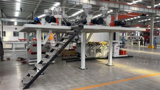 ซื้อ สายการอัดรีดแผ่นกั้นสูง GWELL PP-EVOH 5-7-11 ชั้น สำหรับการขึ้นรูปด้วยความร้อนภาชนะบรรจุอาหาร พร้อมเครื่องทำถ้วยโยเกิร์ตหน้ากว้าง 800-1500 มม. online manufacture