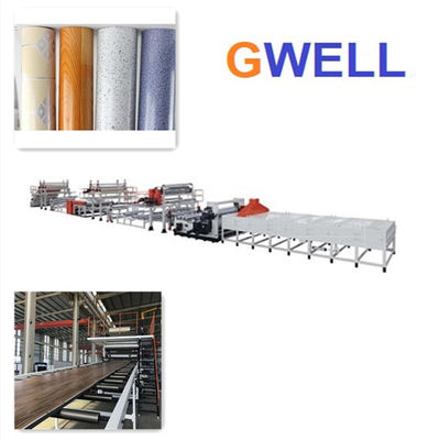ซื้อ PVC Wide Floor Leather making machine สายการผลิตพื้นไม้ปาร์เก้ 400kg H online manufacture