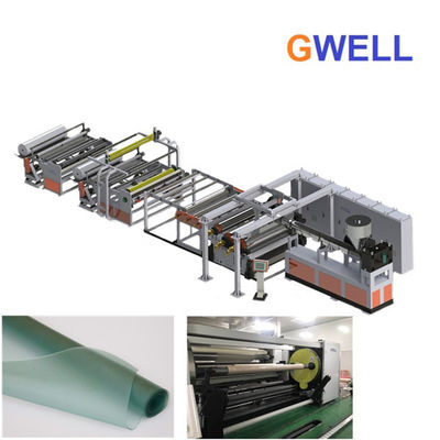 ซื้อ EVA Extrusion Building Glass สายการอัดรีดฟิล์มหล่อขั้นกลาง 600KG H online manufacture