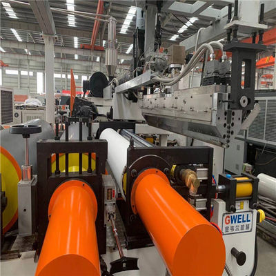 ซื้อ ผนังประตู แผ่น ASA โปรไฟล์ Pvc เครื่องผลักออกสาย 350kg / H online manufacture