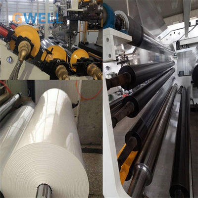 ซื้อ สายการผลิตแผ่นฟิล์ม PP แบบ Co-extrusion 4 ชั้น สำหรับการขึ้นรูปด้วยความร้อน เครื่องรีดขึ้นรูป ความกว้าง 800-1500 มม. และกำลังการผลิต 300-700 กก./ชม. online manufacture
